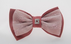 corbata-pajarita-diseño-mujer-seda-rosa-strass-fantasía-avenio